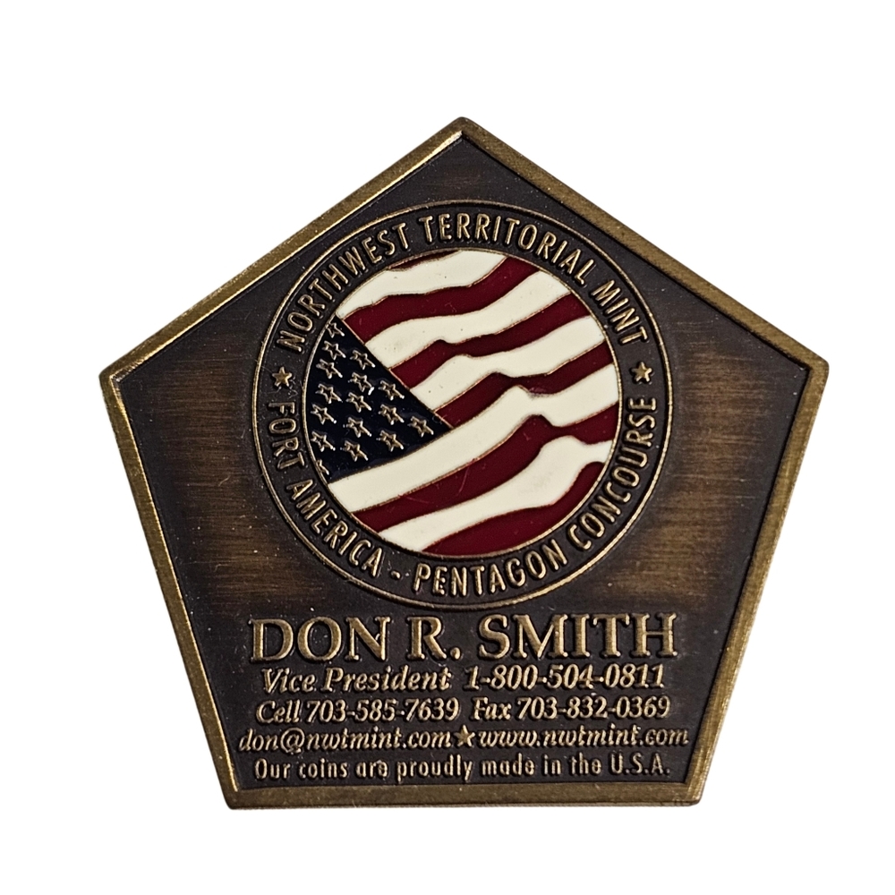 Northwest Territorial Mint Fort America Pentagon Concourse Challenge Coin Army